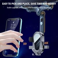 Soporte Universal de teléfono móvil para coche, espejo retrovisor retráctil giratorio de 360 °, grabadora de conducción, para iPhone - details 4