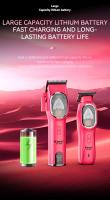 Kemei 8502 cortapelos y recortadoras de peluquero para hombres, cortadora de barba eléctrica inalámbrica profesional, acabado Máquina para cortar cabello - details 5