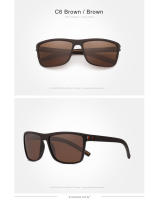 KIINGSEVEN gafas de sol polarizadas para hombre, gafas deportivas rectangulares con montura grande TR90 UV400, protección ocular para conducir, gafas antideslumbrantes para hombre y mujer - details 9