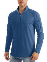 MAGCOMSEN men's long sleeve sun shirts upf 50+ tees 1/4 zip up fishing running rash guard t-shirts - details 32
