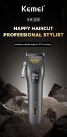 Kemei-cortadora de pelo profesional lavable, maquinilla eléctrica recargable para cortar el pelo de barbero, cortador impermeable IPX7 - details 0