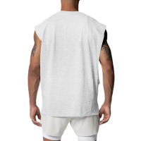 Men Bodybuilding Training Tank Top Gym Casual Sport Clothing Mesh Breathable Quick Dry Sleeveless Vest Fitness Workout Loose Top - details 7