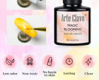 Arte Clavo-esmalte de Gel para uñas, Gel transparente para manicura, efecto humo - details 3