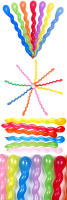 100/200PCS Globo en espiral Globos de colores variados Tornillo Torcido Globos de látex Accesorios de decoración para reuniones Fiesta Cumpleaños Decoración de boda Diseño Creativo Accesorios de rendimiento mágico Decoraciones divertidas para el día del n - details 3