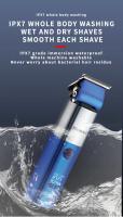 Cortapelos Kemei a prueba de agua para hombres, cortador de pelo profesional lavable, peluquero, inalámbrico, recortador de barba para hombres, Máquina para cortar cabello - details 6