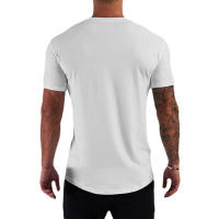 Camiseta Deportiva de Algodón para Hombres Manga Suelta, Impresión Fresca de Verano, Moda Fitness - details 11
