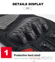 SOUMY-guantes de invierno para motocicleta, manoplas cálidas para esquí, nieve, impermeables, pantalla táctil, ciclismo, moto, dedos completos, algodón grueso - details 12