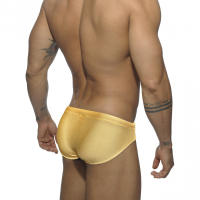 Jessborn pantalones cortos de natación para hombre, bañador profesional de color sólido brillante, a la moda, de cintura baja, para entrenamiento en la playa - details 2