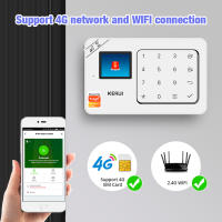 KERUI-alarma para el hogar compatible con Alexa, Kit de alarma de seguridad para el hogar inteligente Tuya, protección antirrobo inalámbrica 4G/WiFi, Sensor de movimiento PIR W184 - details 0