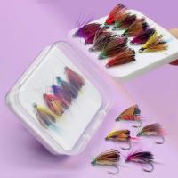 Señuelo de pesca con moscas húmedas, mariposas, insectos, polilla biónica, salmón, trucha, cebo de pesca con mosca, aparejos de pesca de agua dulce y salada, 5/10 Uds. - details 0