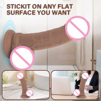 Leten Pene Realista Gran Pene Suave de Silicona Artificial con Ventosa - details 1