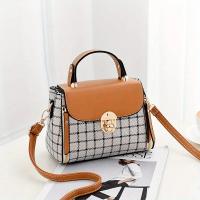 Bolso de Hombro de Lujo para Mujer Nuevo Diseño de Cuero PU Bolso Cruzado de Estilo Mensajero con Patrón a Cuadros para Mujer Bolso de Mano de Moda - details 4