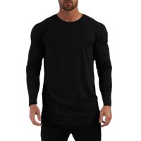 Autumn New Cotton Long Sleeve T-shirts Men Slim Fit O-Neck Sports T Shirts Spring Casual Fitness Mens Tee Shirts Gym Clothing - details 5
