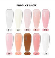 Parkson-Gel para extensión de uñas, construcción rápida LED de Gel UV, color rosa y blanco, 15ml - details 5