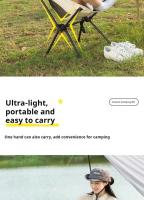 Sillas ultraligeras plegables portátiles para acampar, sillas de pesca en la playa con respaldos, muebles de exterior - details 10