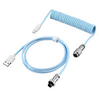Cable de bobinado de aviador con puerto USB tipo C, accesorios para teclado para juegos de ordenador de escritorio - details 3