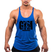 Y Back Bodybuilding Stringer Tank Top Men Cotton Gym Sleeveless Shirt Men Fitness Vest Summer Singlet Sportswear Workout Tanktop - details 4