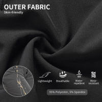 WOSAWE Pantalones Cortos de Bicicleta MTB Ajuste Recto, Cintura Comoda, Tejido de Broadcloth, Mochila con Cremallera YKK - details 5