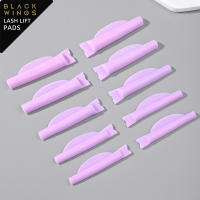 5 pares de pestañas de silicona Blackwings, almohadilla permanente para pestañas, varillas protectoras para levantamiento de pestañas 3D, accesorios para rizador de pestañas, herramientas aplicadoras - details 6