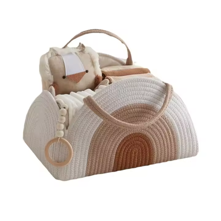 Bolsa organizadora de pañales multifuncional para bebé, apiladores y carritos portátiles plegables, almacenamiento de alta capacidad para cosas de bebé, bolsas de mamá - 1