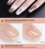 Parkson-esmalte de Gel autonivelante para uñas, barniz semipermanente UV para el cuidado de la reparación de uñas, capa Base fuerte en curva C, saludable - details 3