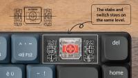 Keychron Teclado Mecánico Inalámbrico K7 Pro con Retroiluminación RGB y Teclas ABS para Español ISO 65% Diseño Contemporáneo y Ambidextral Cable USB Incluido - details 8
