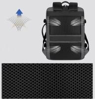 Mochila de viaje clásica para hombre, morral de negocios expandible con USB, bolsa de gran capacidad para ordenador portátil, impermeable, a la moda - details 26