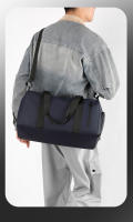 1 bolsa de deportes nueva, bolsa de fitness para natación con separación en seco y húmedo, bolso de viaje de gran capacidad para hombres y mujeres, bolsa de almacenamiento multifuncional para almacenamiento de zapatos independiente - details 17