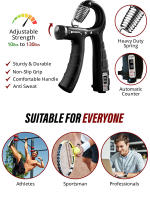 Fortalecedor de agarre de mano, entrenador de fuerza de agarre, resistencia ajustable, fortalecedor de antebrazo, perfecto para músicos atletas - details 1