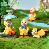 Figuras DIY, manualidades, juguetes, miniaturas, modelo bonito, adorno de pato, Mini decoración de paisaje de resina para decoración del hogar, suministros, regalos - details 0