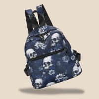 Mochila con estampado de calavera fantasma para mujer, bolso de hombro para ordenador portátil, Halloween, Oxford, escolar, GirlsTravel Daypack - details 7
