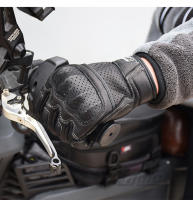 Guantes de Motocicleta de Cuero Vintage MJMOTO Certificados CE, Impermeables, Transpirables, Cómodos con Pantalla Táctil Tallas M-L-XL-XXL - details 13
