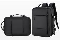 Mochila de viaje clásica para hombre, morral de negocios expandible con USB, bolsa de gran capacidad para ordenador portátil, impermeable, a la moda - details 9