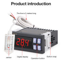 Controlador de temperatura y humedad ZL-7801A, incubadora, termómetro Digital, higrómetro, temperatura y humedad con Sensor para almacenamiento de incubación - details 7