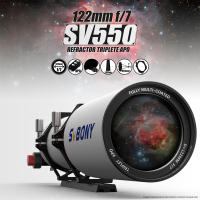 Telescopio Refractor APO Aochromático Triplet SVBONY SV550 122mm F7 FPL51 para Astrofotografía de Cielo Profundo Material de Vidrio ED FPL51 Made in China Magnificación 224X - details 1
