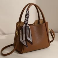 Bolsos de hombro con cintas simples para mujer, bandoleras versátiles de cuero PU de alta capacidad, novedad - details 12