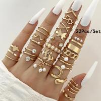 Juego de Anillos Geométricos Bohemios 30 Piezas de Oro y Plata para Uñas - details 12