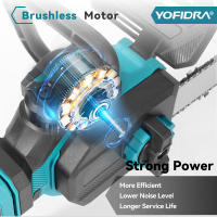 YOFIDRA-motosierra eléctrica telescópica sin escobillas, sierra de poda para carpintería de jardín de ramas altas, pasadores de batería Makita - details 4