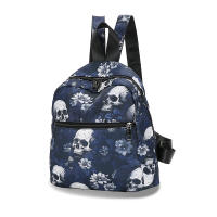 Mochila con estampado de calavera fantasma para mujer, bolso de hombro para ordenador portátil, Halloween, Oxford, escolar, GirlsTravel Daypack - details 11