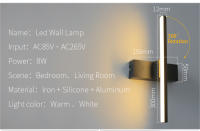 Luz LED de pared para Interior, candelabro de pared con ángulo giratorio ajustable, Simple, CA de 220V/110V, espejo europeo para dormitorio y sala de estar - details 2