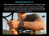 Blackview W70 Pro Sport Smartwatch, pantalla HD de 2.01'' TFT reloj inteligente resistente para exteriores con iluminación LED de emergencia, llamadas Bluetooth, brújula - details 19