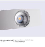 Luz led de pared exterior impermeable ip65, luz decorativa para jardín, balcón, dormitorio minimalista moderno, sala de estar, luz de pared interior - details 10