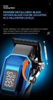 Kemei-cortadora de pelo profesional, juego de cortadora de pelo inalámbrica, cortador de pelo eléctrico, Máquina para cortar cabello recargable, Motor sin escobillas - details 9