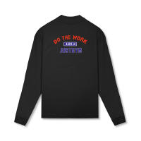 Oversized Long Sleeve T shirts Mens Autumn Cotton Dropped Shoulder Mock Neck T-shirt Men Loose Hip-Hop Sports Fitness Tee Shirt - details 6