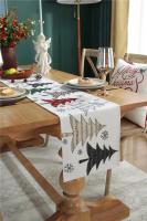 Corredores de mesa de Feliz Año Nuevo, decoraciones navideñas para el hogar, fiesta, árbol de Navidad, copo de nieve impreso, decoración de otoño, 2024 - details 0