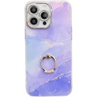 Funda de lujo con marco chapado y pintado de mármol IMD para iPhone 16 Pro Max 15 Pro 14 Pro - details 12