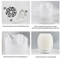 Humidificador de aire de aromaterapia, difusor de aceites esenciales ultrasónico eléctrico USB con luz LED nocturna colorida, linterna creativa - details 13