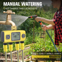 Temporizador de riego automático de 4 zonas, sistema de riego de flores de jardín, controlador de tiempo, temporizador de agua Digital programable para invernadero - details 4