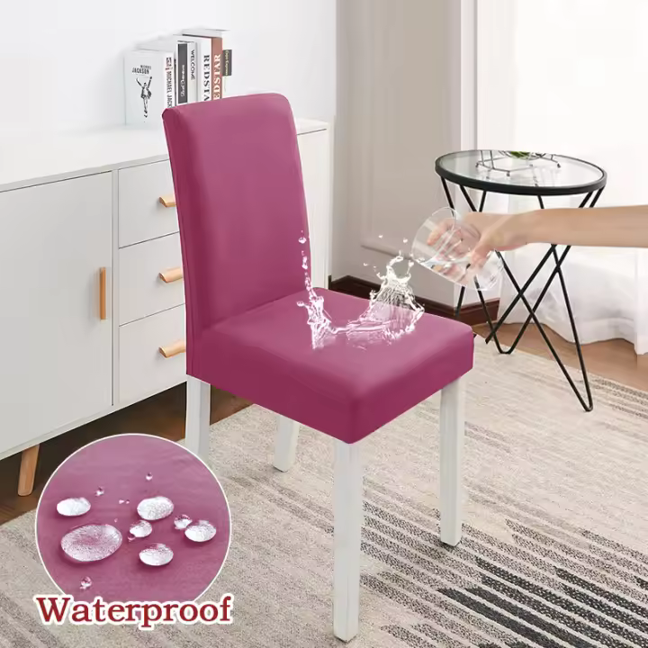 Coolazy-Funda de LICRA para Asiento de Comedor, Fundas Elásticas impermeables para Sillas de boda, 1 pieza - 1