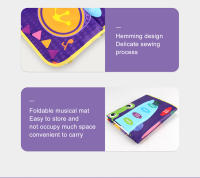 80x50cm Music Play Mat for Kids Toddlers Floor Piano Keyboard Drum Toys Dance Mat with 6 Instruments Sounds Educational Toys - details 15